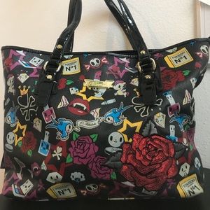 Tokidoki faux leather tote bag